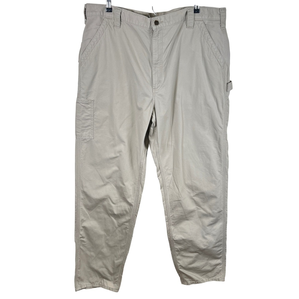 Carhartt B151 TAN Cotton Canvas Carpenter Pants Mens‎ Size 40x36 Tan Beige